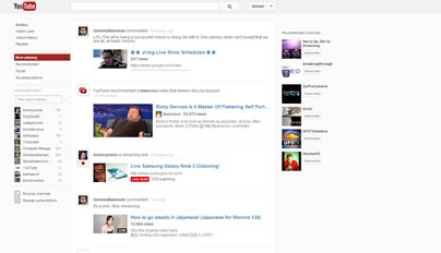 new Youtube layout redesign